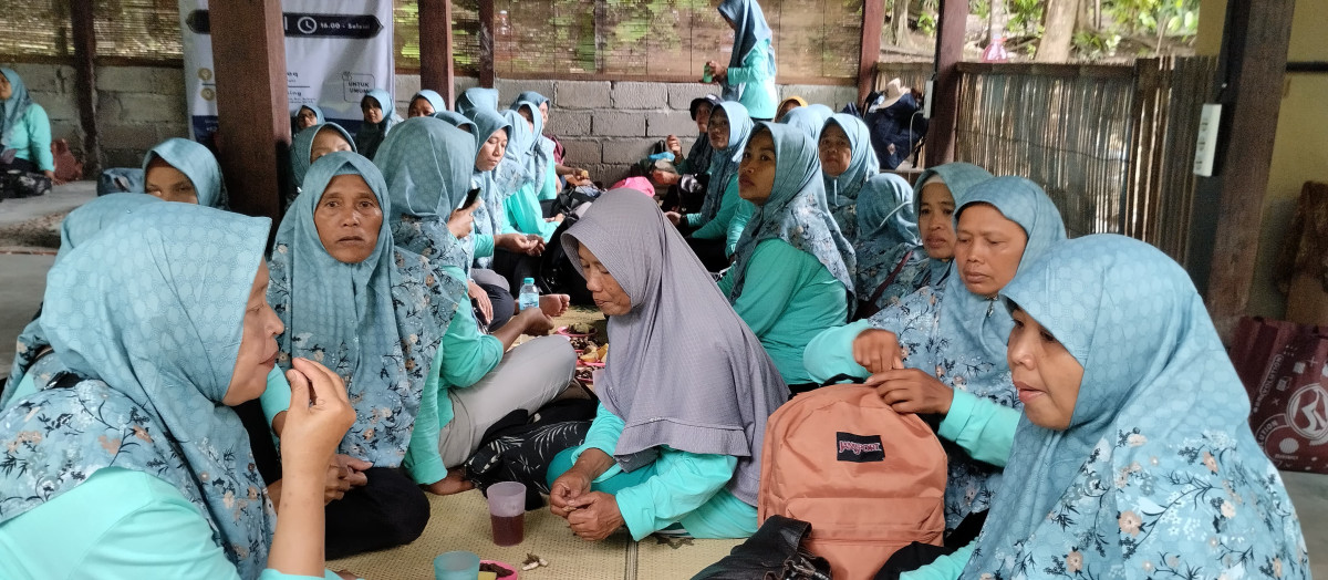 Tubing di Sedayu Karst bersama kader Kesehatan, PKK dan perangkat desa Krikilan