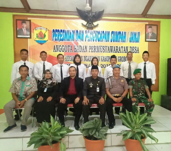 Pelantikan Ketua dan Anggota BPD Tanjungharjo