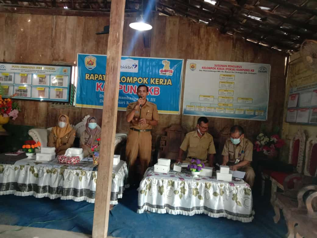Rapat pokja kampung KB Dusun Plosonambangan Bulan April 2022