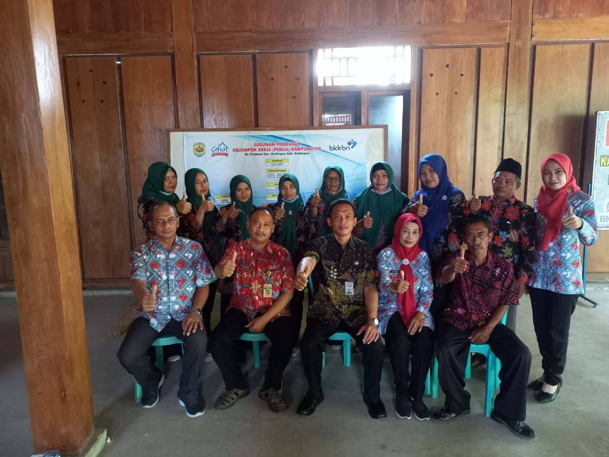 Foto bersama tim evaluasi dari Kabupaten Grobogan