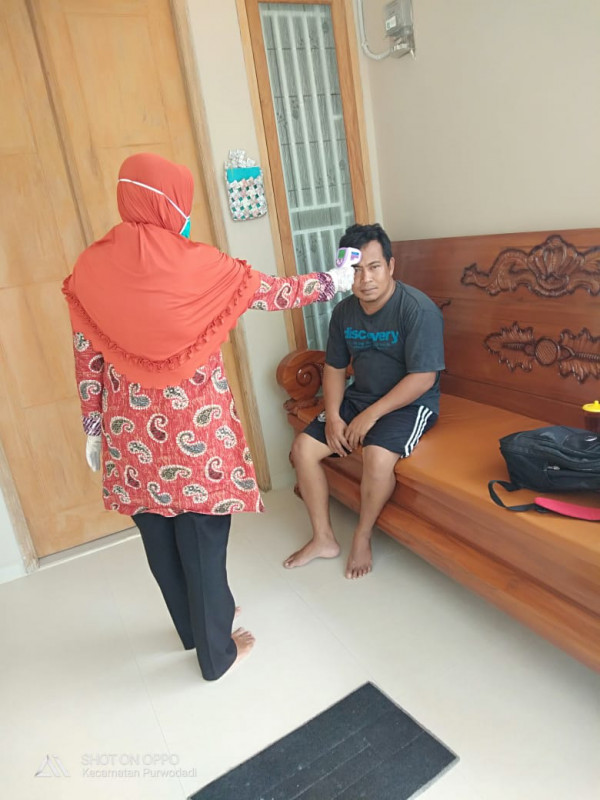 Darwoto, warga dusun Pulorejo RT 3 dari Jakarta