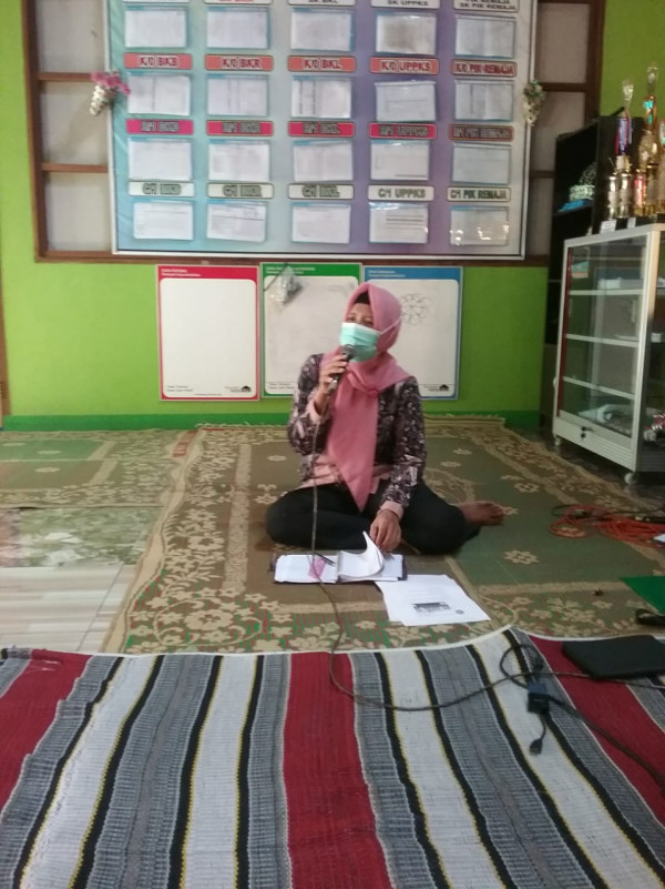 Pengisian materi dari Penjabat Ketua Pokja Kampung KB