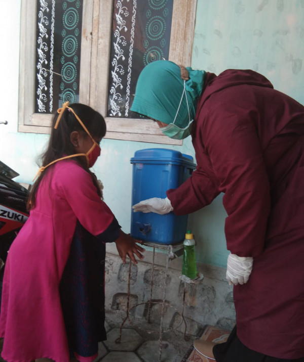 Gerakan cuci tangan bersama BKB, cegah covid 19 sedini mungkin