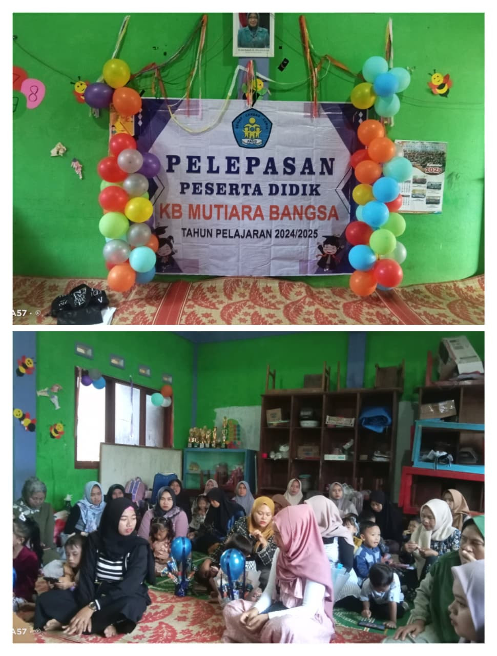 Pelepasan peserta didik KB Mutiara Bangsa didesa Bedingin