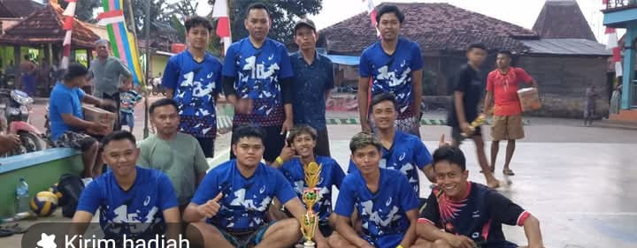 Kegiatan Bola voly yang diadakan didesa Bedingin