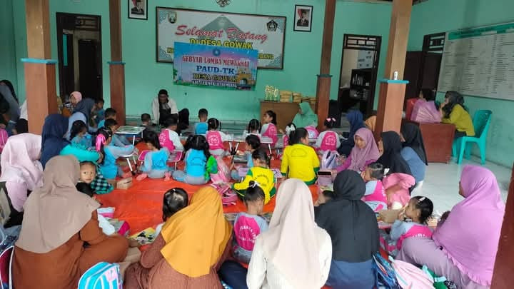 Lomba Mewarnai dalam Rangka Gebyar PAUD Desa Gowak