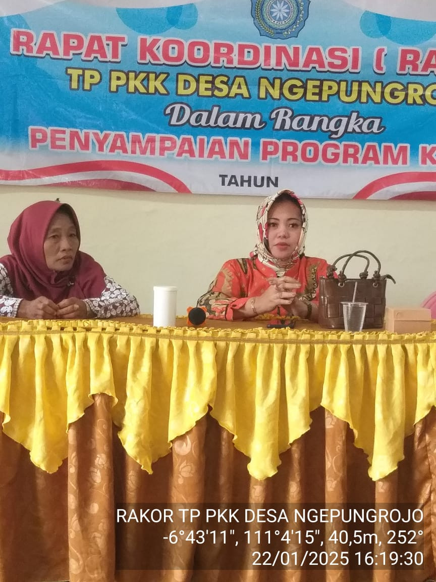 rakor PKK dengan ibu kades