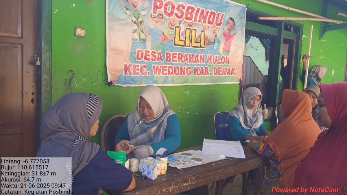 kegiatan posbindu" Lili"