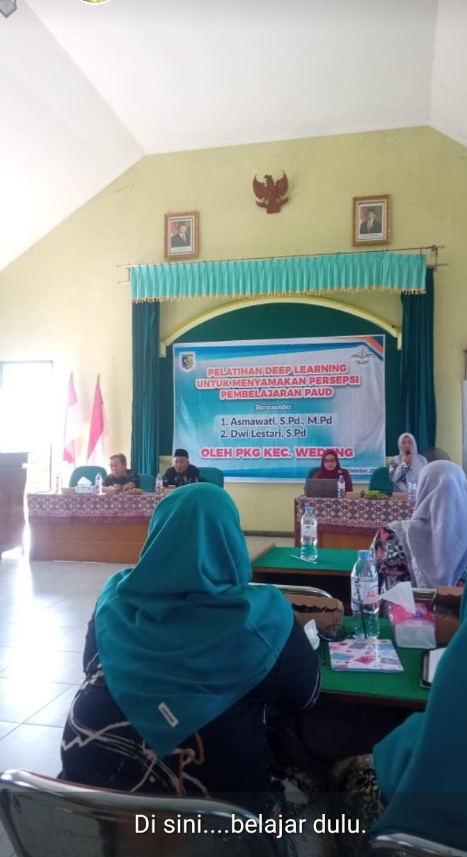 Pelatihan Deep learning untuk menyamakan persepsi pembelajaran paud