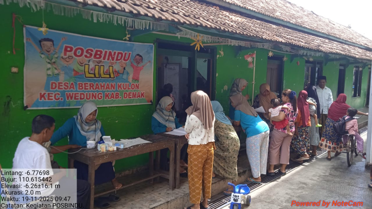 Kegiatan posbindu lili