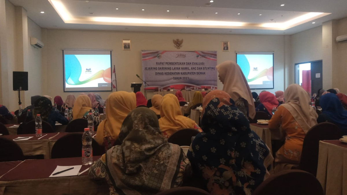 RAPAT PEMBENTUKAN DAN EVALUASI JEJARING SKRINING LAYAK HAMIL,ANC,STUNTING