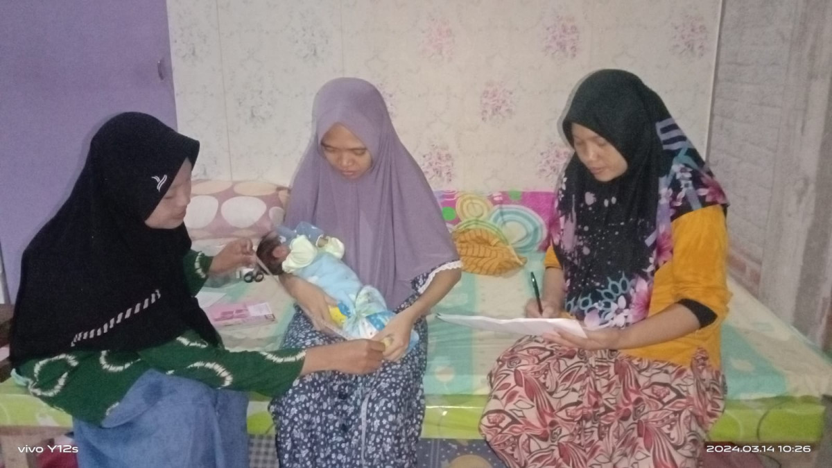 kunjungan ibu baru melahirkan oleh kader TPK