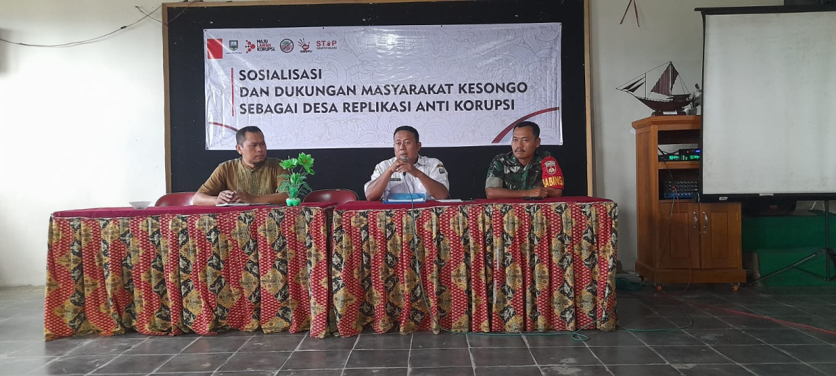 Sosialisasi dan Dukungan Masyarakat Kesongo sebagai Desa replikasi anti korupsi