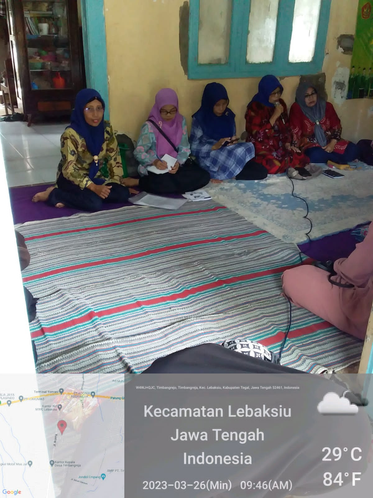 Foto Kegiatan Pokja Kampung KB di Desa Timbangreja Kec. Lebaksiu Bulan Maret Tahun 2023