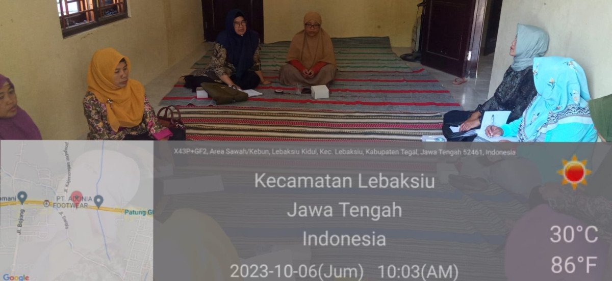 Pertemuan Pokja Kampung KB Desa Lebaksiu Lor