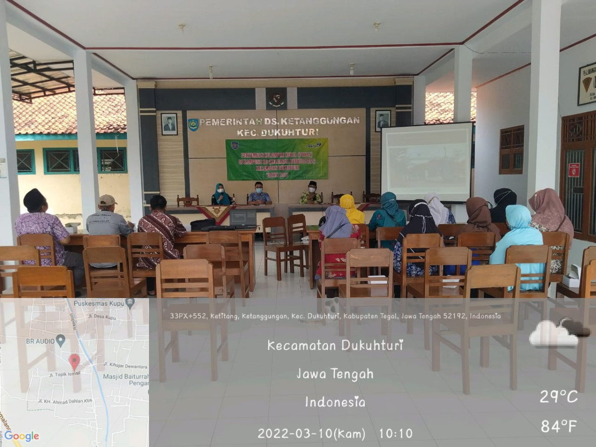 diskusi bersama mengenai permasalahan, hambatan dalam pelaksanaan rencana kegiatan