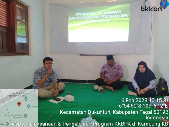 Rapat Pokja Kampung KB (Operasional Pelaksanaan dan Pengelolaan Program KKBPK di Kampung KB)