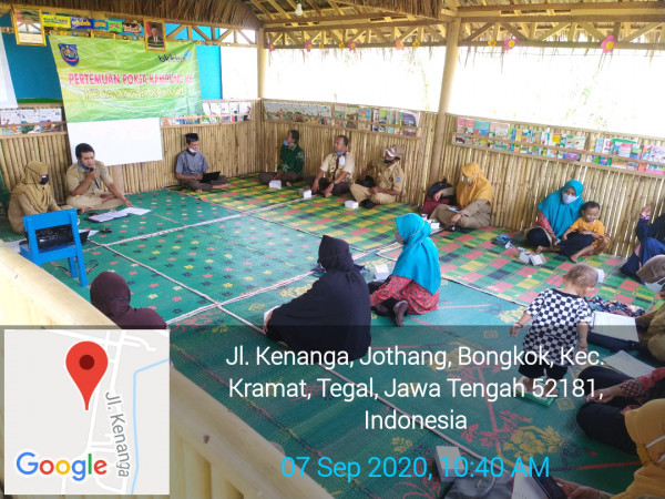 Rapat Pokja Kampung KB Kamboja Desa Bongkok Bulan September