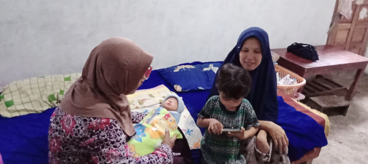 Pendampingan lbu nifas oleh  Tim TPK