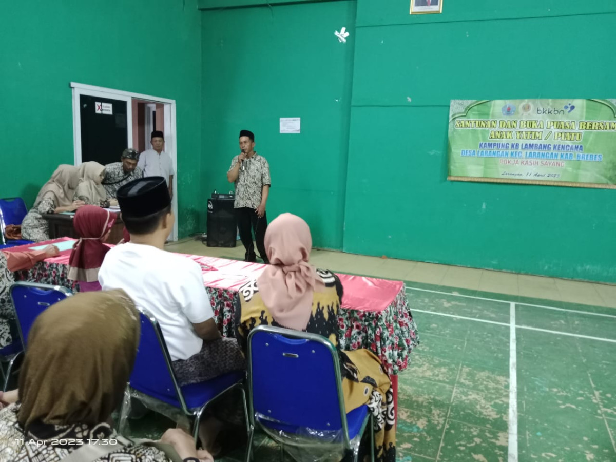 Sambutan Ketua Kampung KB Lambang Kencana