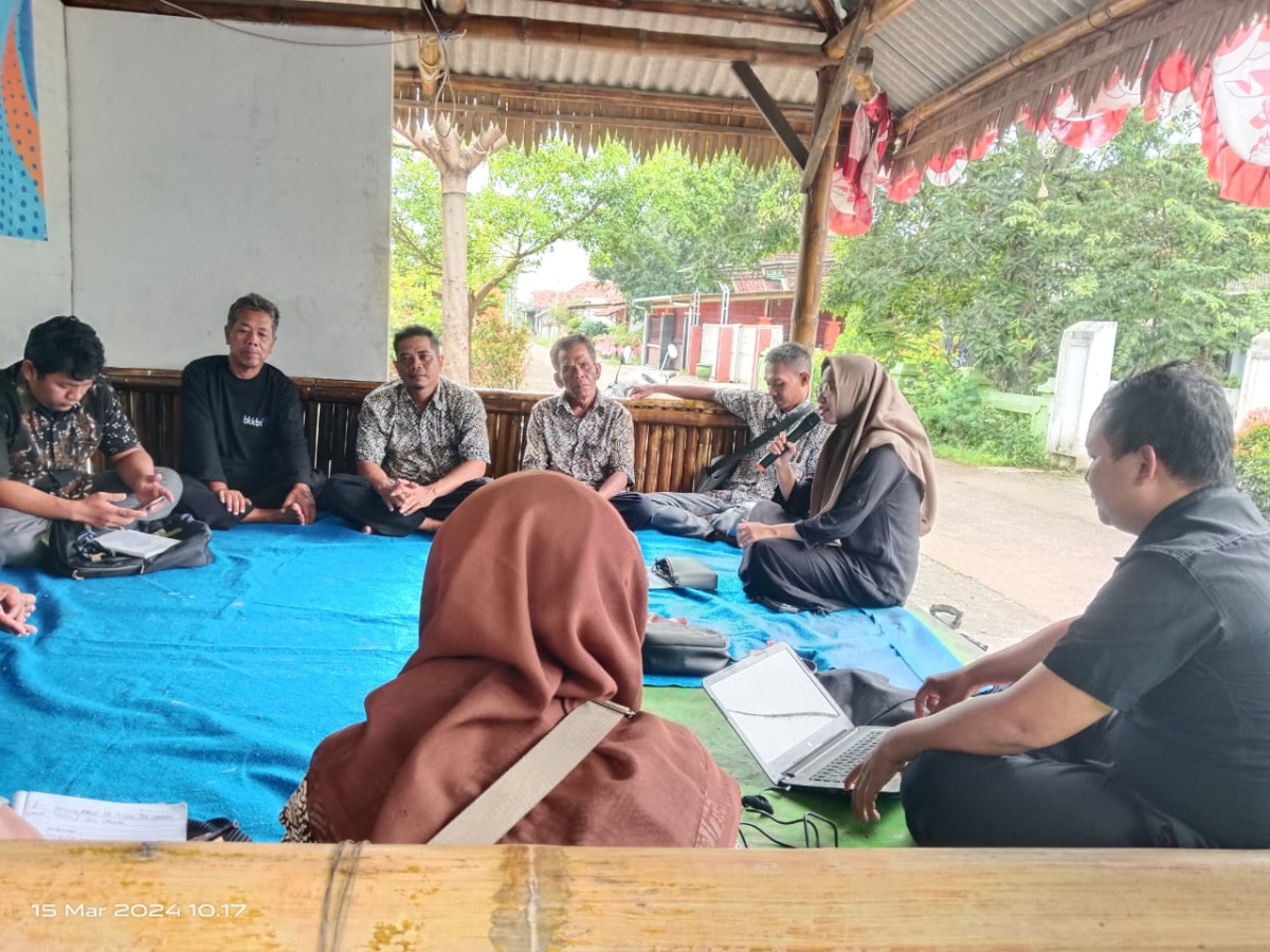 Penyusunan RKM yang dipimpin oleh Koryan P3KB Kec. Larangan