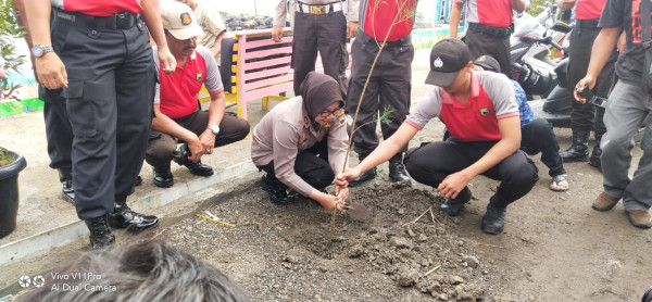 Penanaman 1000 Pohon Cemara di Pantai Muarareja Indah Kota Tegal