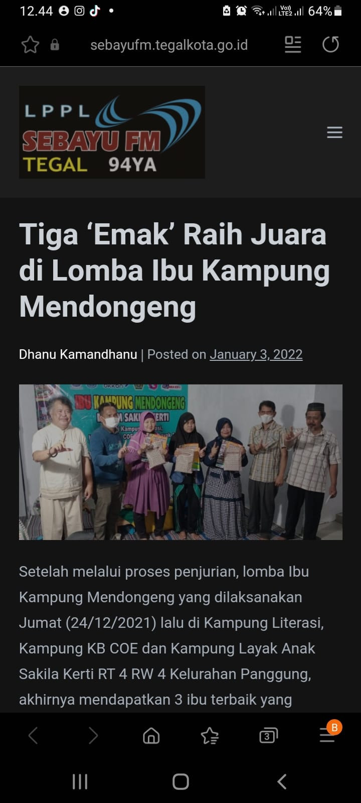 Lomba dongeng peringatan hari ibu