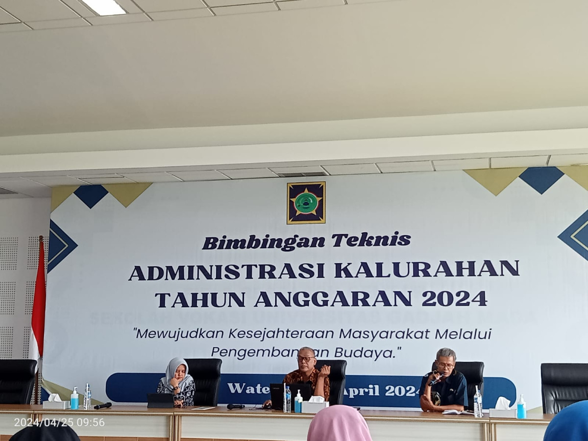 BIMBINGAN TEKNIS ADMINISTRASI KALURAHAN TAHUN 2024