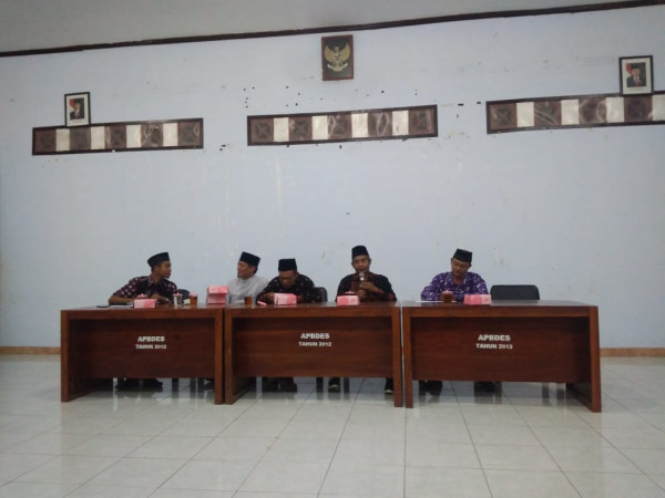 Ketua LPMD memimpin Musyawarah Persiapan BBGRM Tahun 2019 