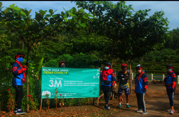 Himbauan Protokol Kesehatan di lingkungan Embung Blubuk