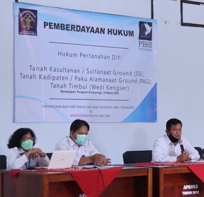 Lurah Sendangsari membuka acara Penyuluhan Pemberdayaan Hukum