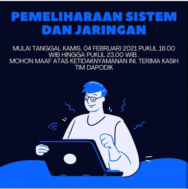 Poster tentang pemeliharaan sistem dan jaringan Dapodik