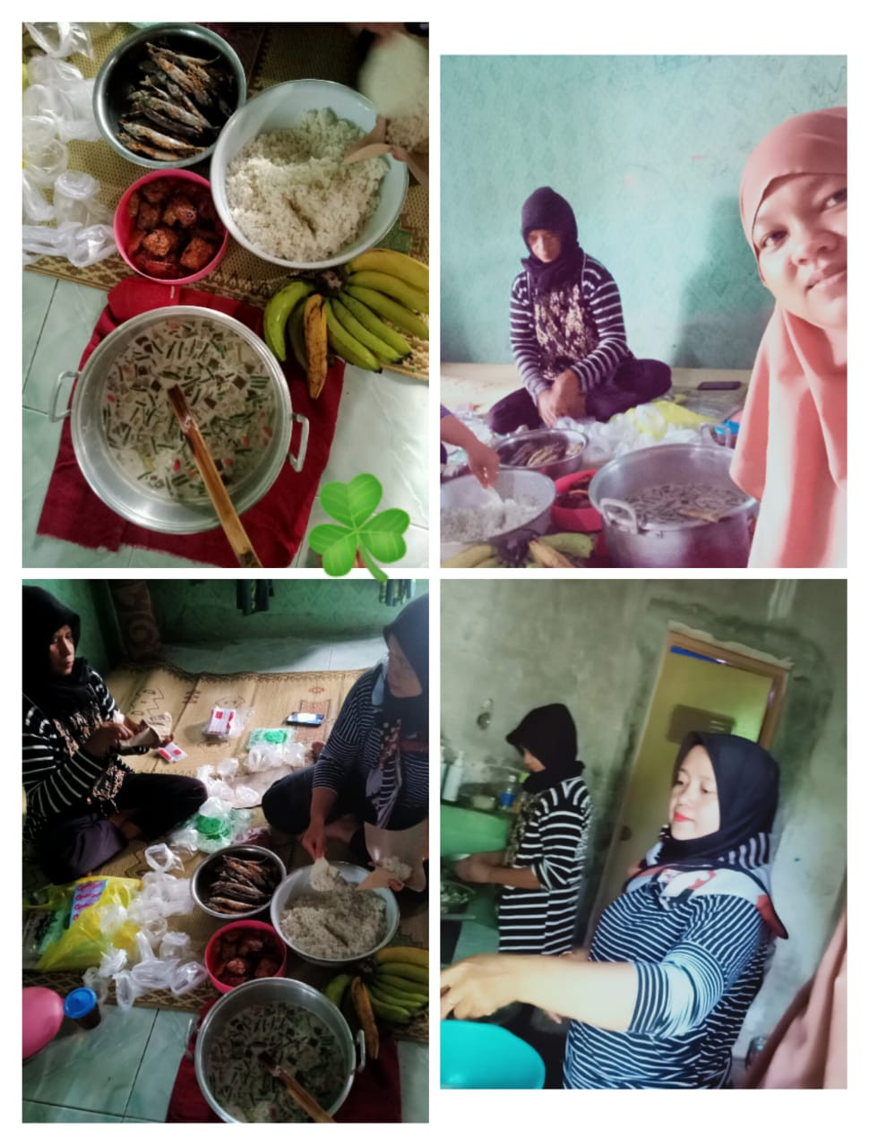 Proses Pembuatan Menu Balita Gizi Kurang yang dilakukan oleh Kader Posyandu