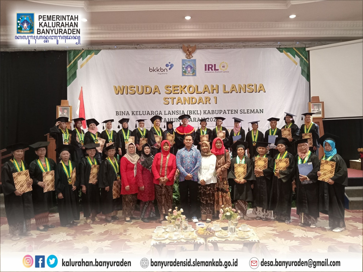 25 SISWA BKL BANYU MANUNGGAL IKUTI WISUDA SEKOLAH LANSIA