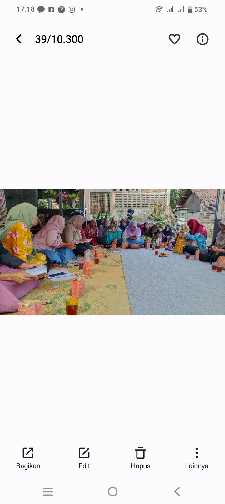 Pertemuan rutin pkk padukuhan kaliabu