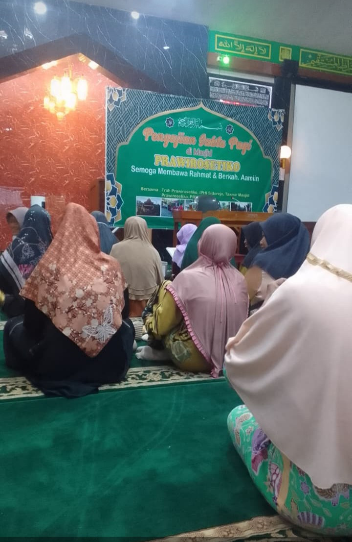 Pengajian rutin sabtu pagi