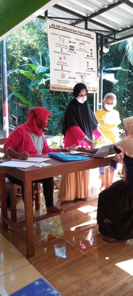 Kegiatan Posyandu lansia "Melati "  Bekelan 10