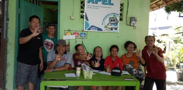 Kegiatan Seksi Lingkungan, di Bank Sampah APEL Rw 13 Perumnas Condongcatur