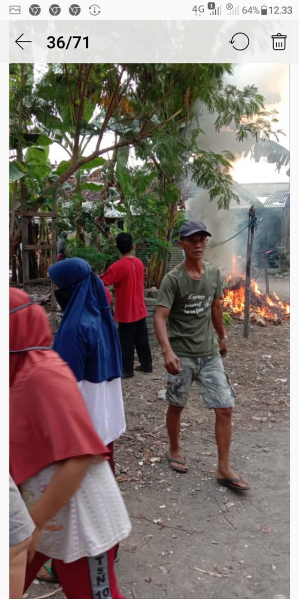 Seksi Lingkungan, Kerja bakti RT 04 Padukuhan Gandok dalam rangka lomba kebersihan tingkat RT di padukuhan Gandok