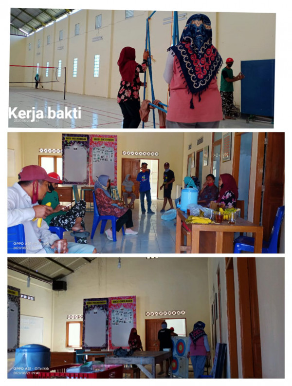 Seksi Pendidikan, Kerja bakti pengurus kampung KB di padukuhan Gempol