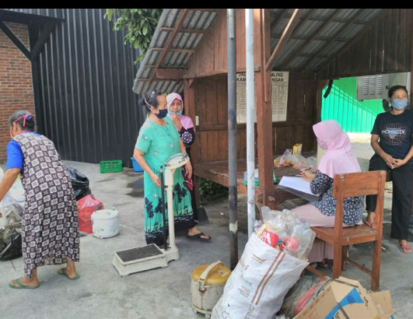 Seksi lingkungan, Kegiatan bank sampah gorongan lestari rw 20 dan rw 21 padukuhan ngringin 