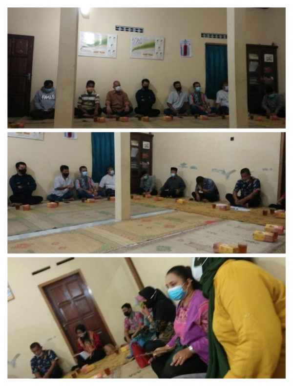 Rapat koordinasi Jaga Warga di padukuhan Sanggrahan 