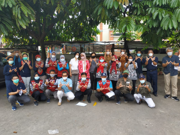 Kunjungan dr yayasan TAHIJA JAKARTA untuk melihat pelaksanaan program nyamuk si Wolly