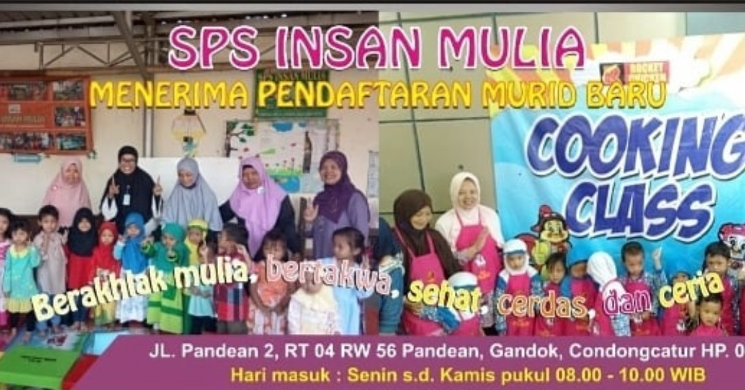 SPS insan Mulia di Padukuhan Gandok membuka pendaftaran murid baru.  19 Juni 2021