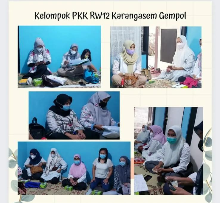 Pertemuan PKK Rutin RW 12 Karangasem