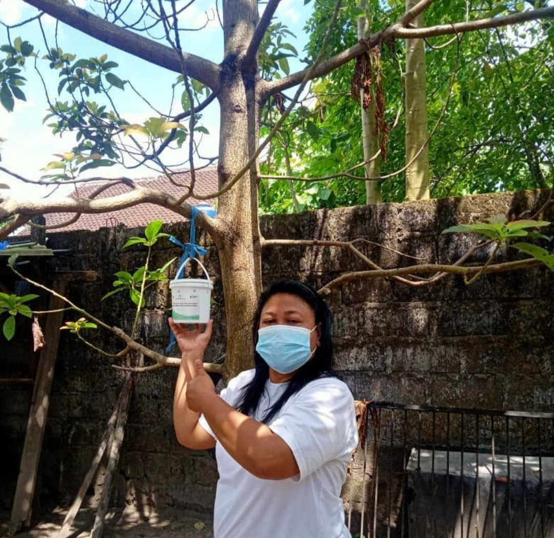 Pemantauan dan penggantian telor nyamuk si Wolly , dusun Tiyasan . Tgl 24 Agustus 2021 . Jam 08.00 - selesai .
