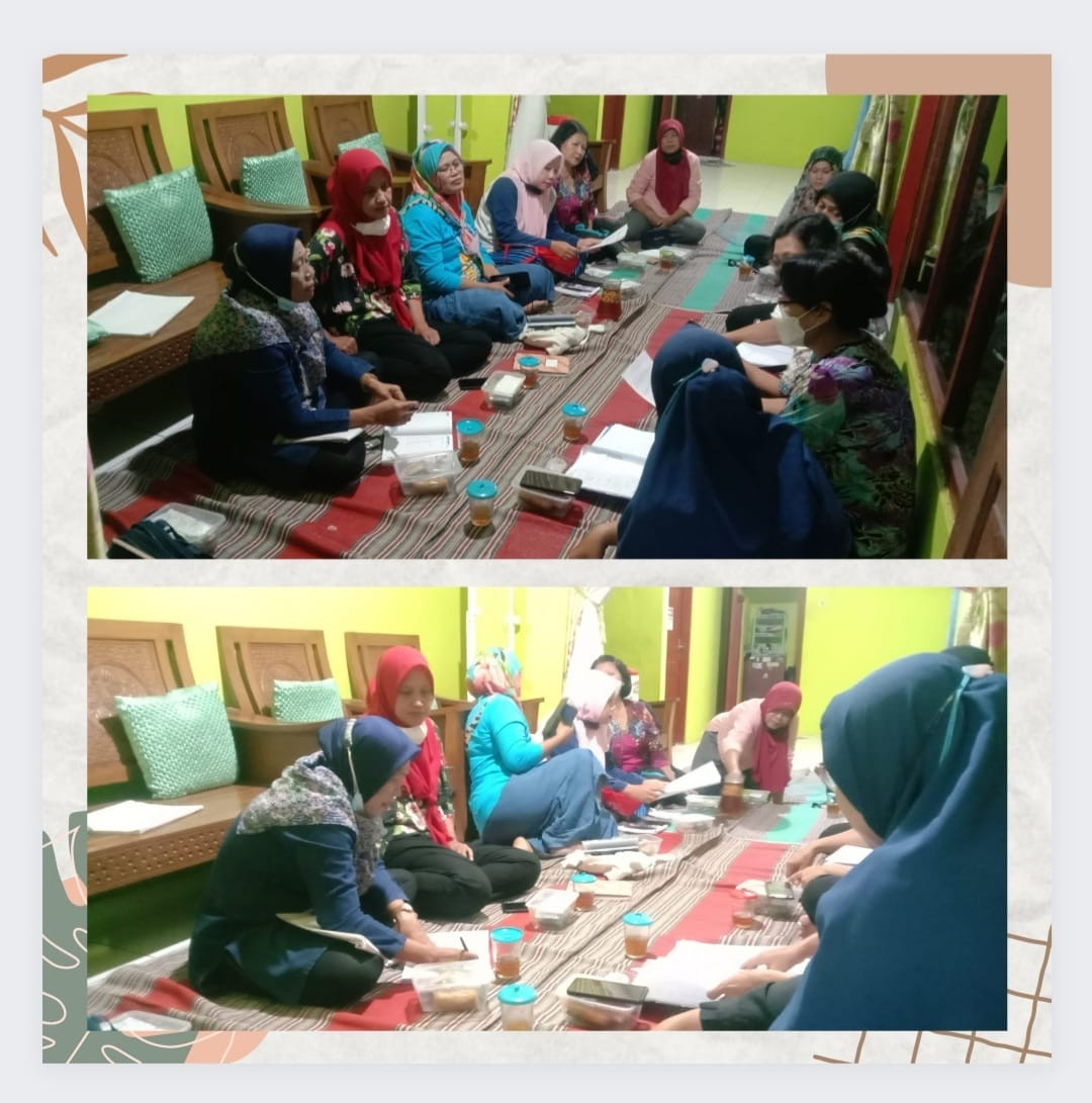 Rapat pengurus kelompok PKK RT06 RW12 Karangasem Gempol,