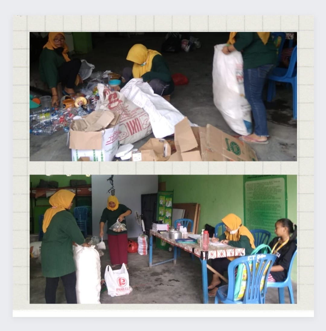 Kegiatan rutin Penimbangan Bank Sampah Kasturi RT04 RW12 Karangasem Gempol, Minggu 11 September 2022, pukul 08.00 - 10.00 WIB ..