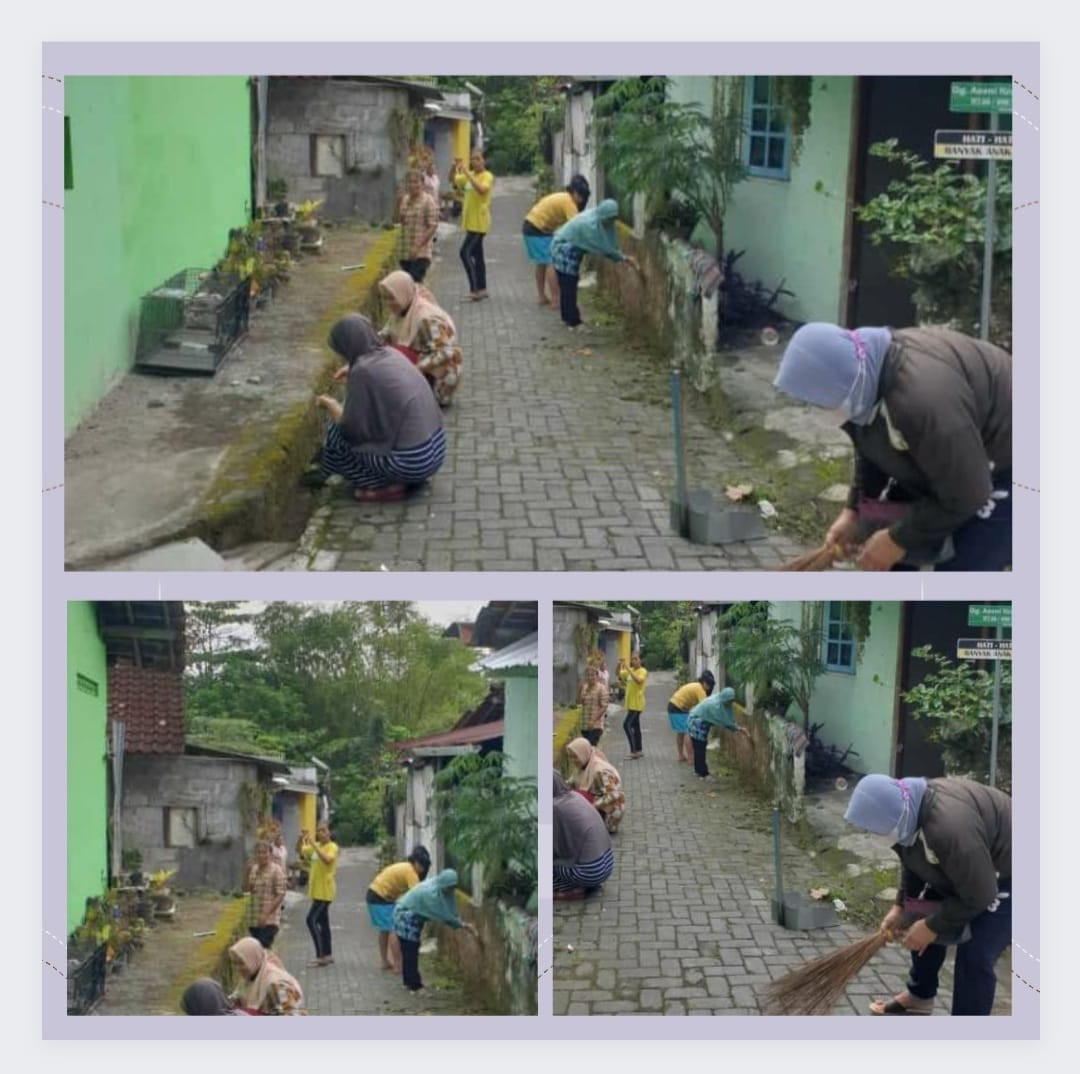 Giat Jum'at bersih ibu ibu RT06 RW12 Karangasem Gempol   Jum'at 27 Januari 2023