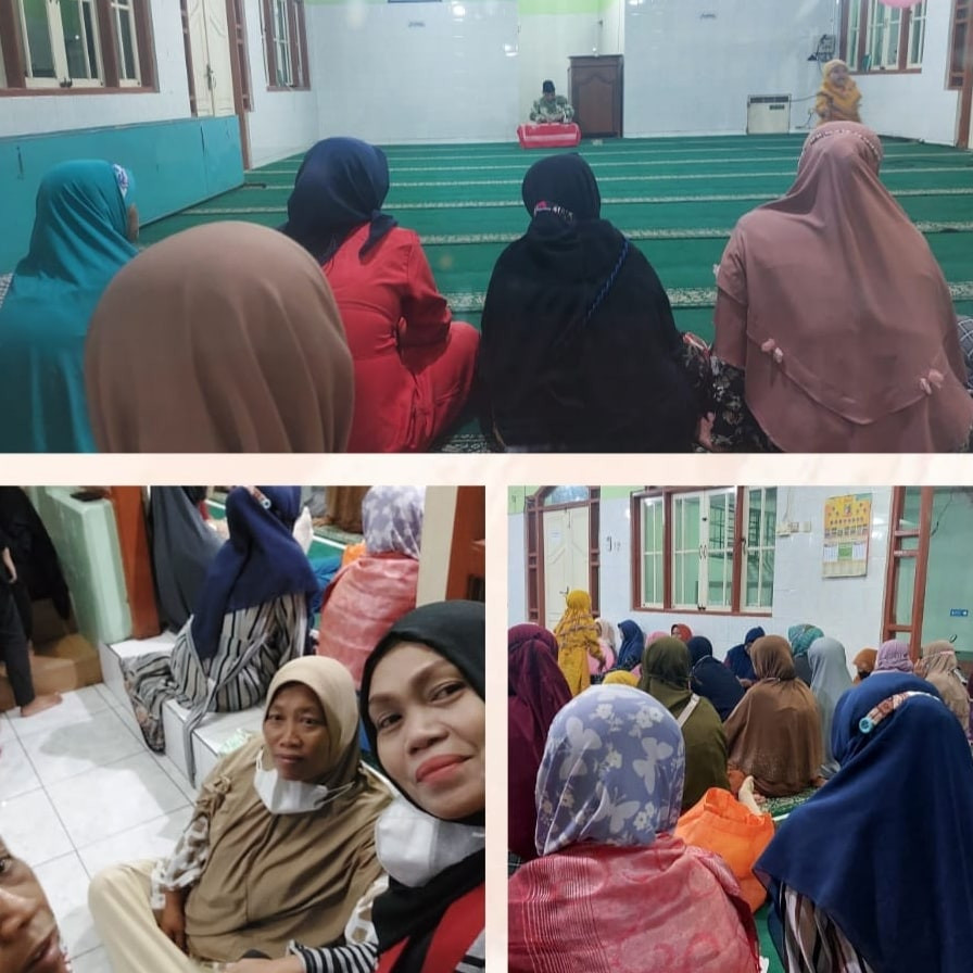 Pengajian Rutin Ummul Khasanah ibu ibu RT04 dan RT05 RW12 Karangasem Gempol  Rabu 15 Februari 2023